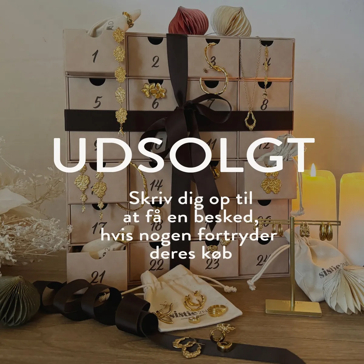 Pakkekalender i GULD - 50 / 56 / 52