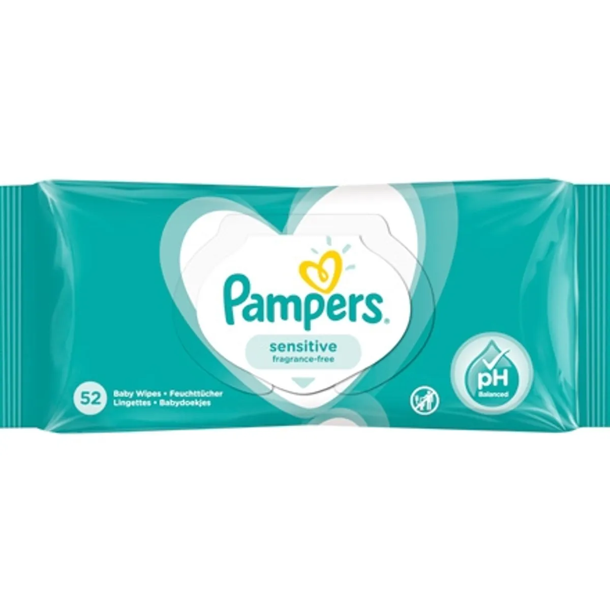 Pampers Sensitive Vådservietter - 52 stk