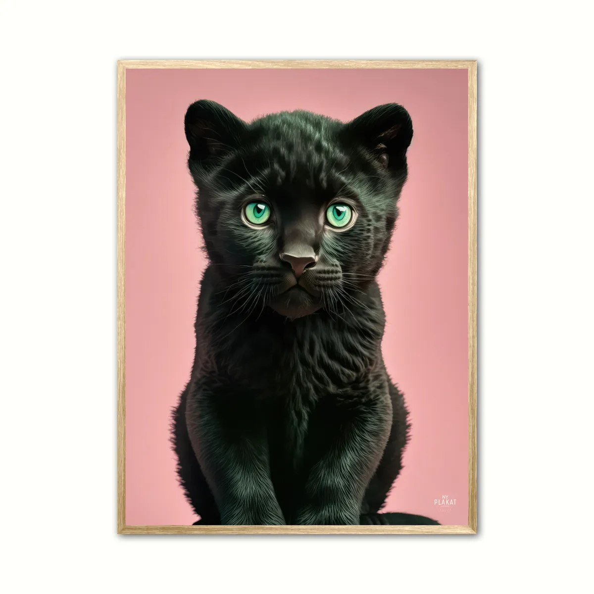 Panter plakat - Pink 50 x 70 cm (B2)