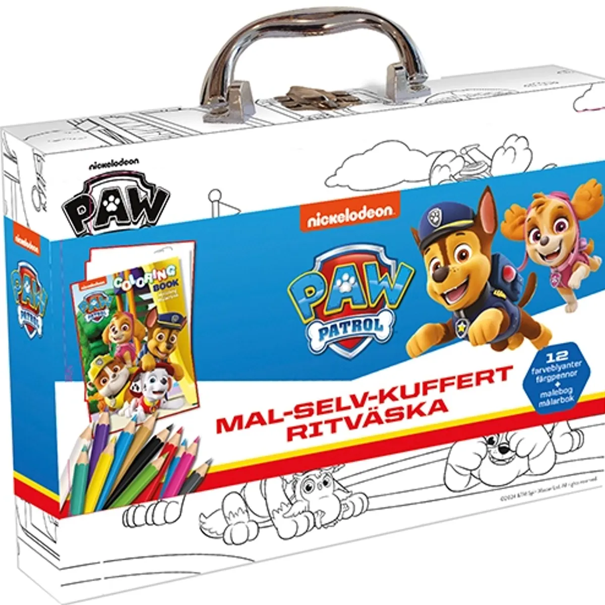 Paw Patrol - Mal-selv-kuffert