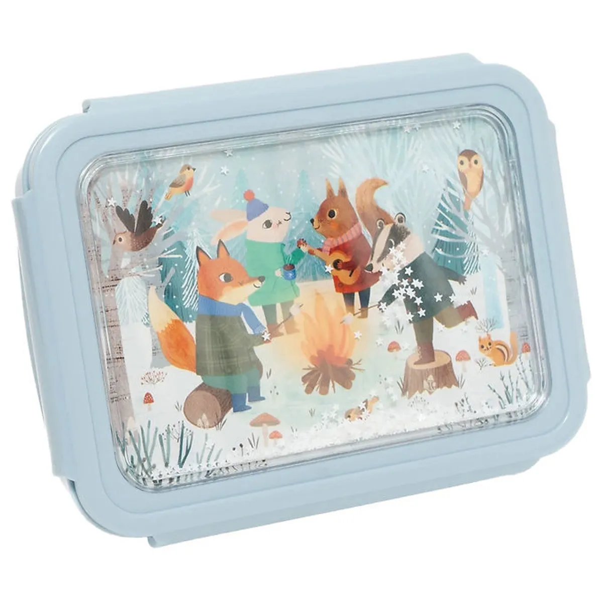 Petit Monkey Madkasse - Bento - Bonfire Animals White Stars