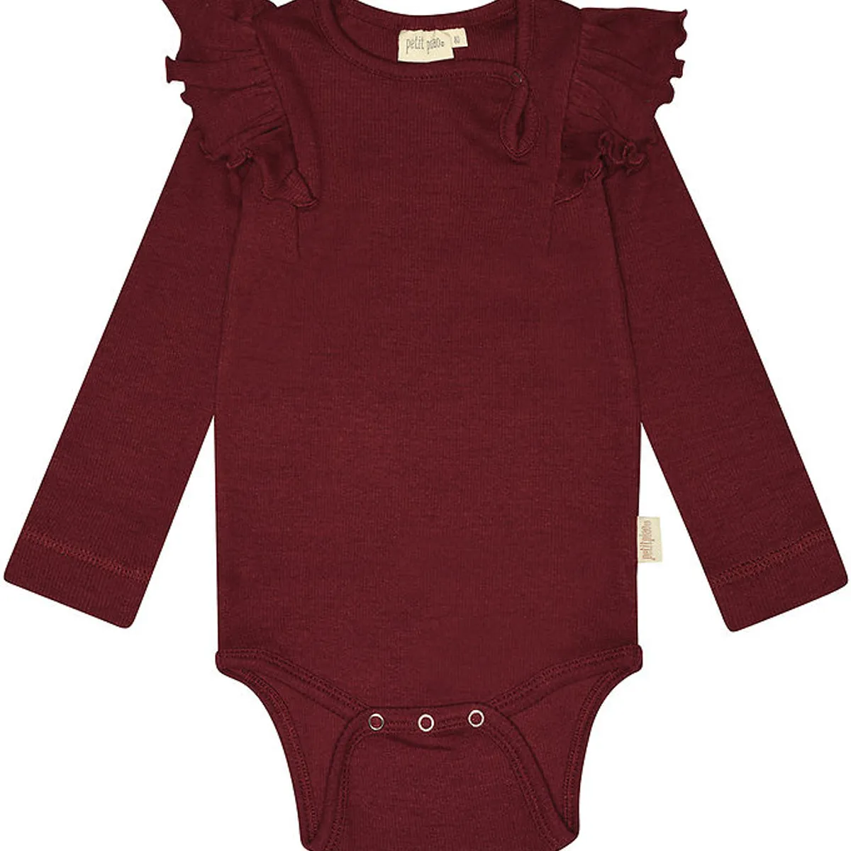 Petit Piao Body l/æ - Rib - Modal - Dark Cherry