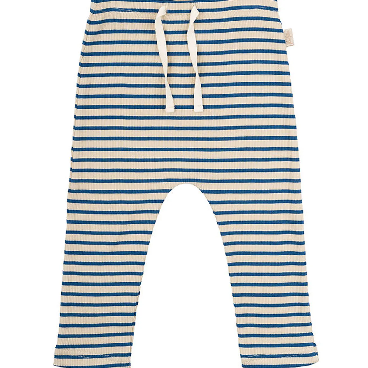 Petit Piao Bukser - Rib - Modal - Deep Cobalt/Dark Off White