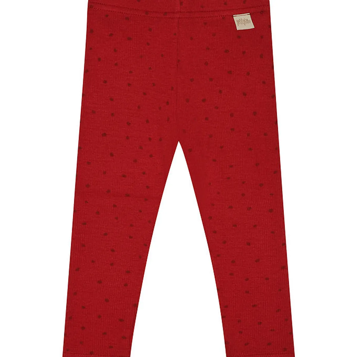 Petit Piao Leggings - Rib - Modal - Chili Pepper Dot