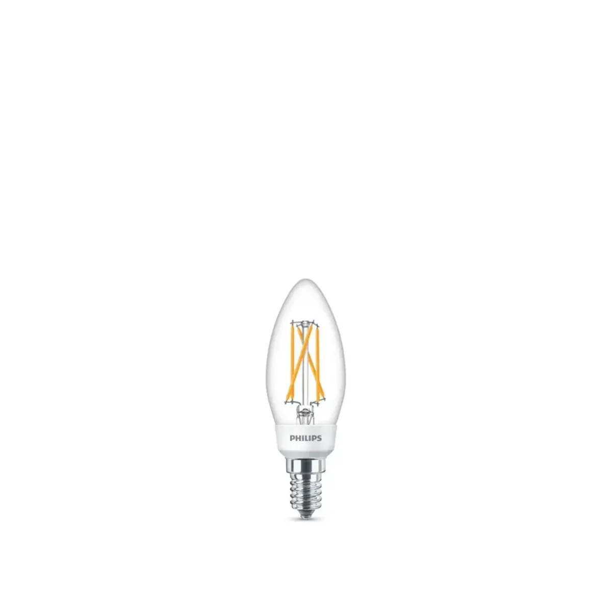 Philips LEDClassic 40W sceneswitch kerte varm hvid klar 3 skift lille sokkel 1 stk - 8718696809754