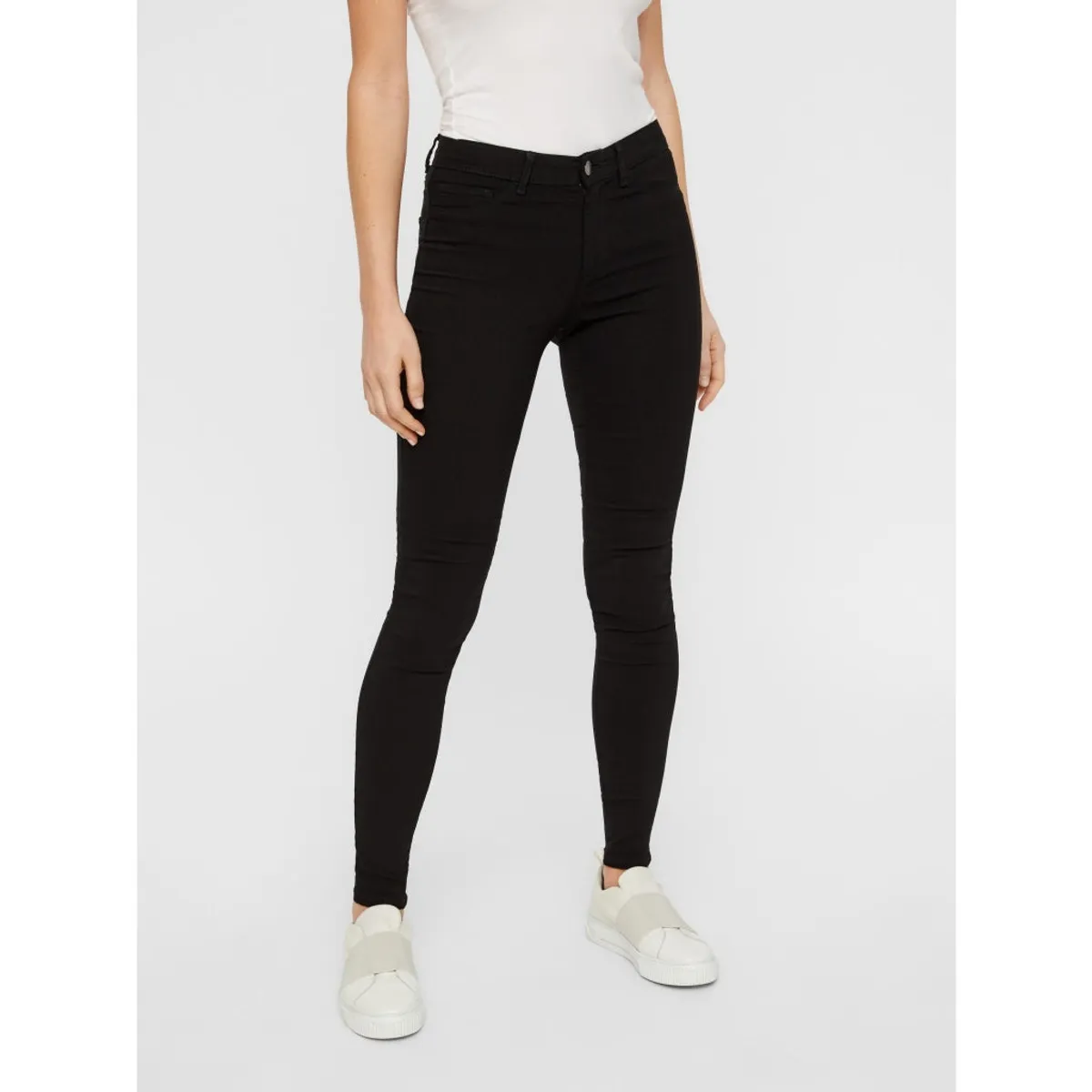 Pieces dame jeggins PCSKIN WEAR MW - Black