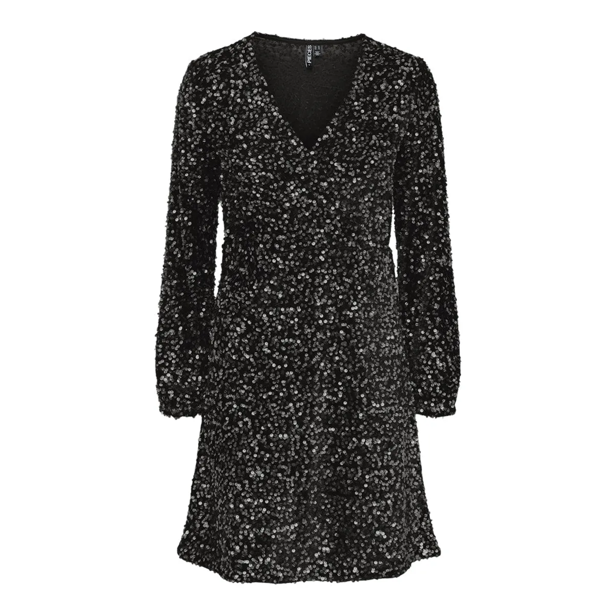 Pieces dame kjole PCKAM - Black Black sequins