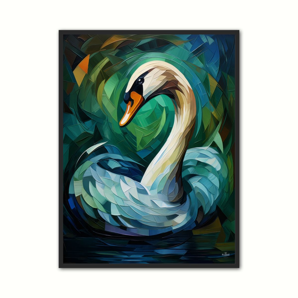 Plakat med Svane Plakat 9 50 x 70 cm (B2)