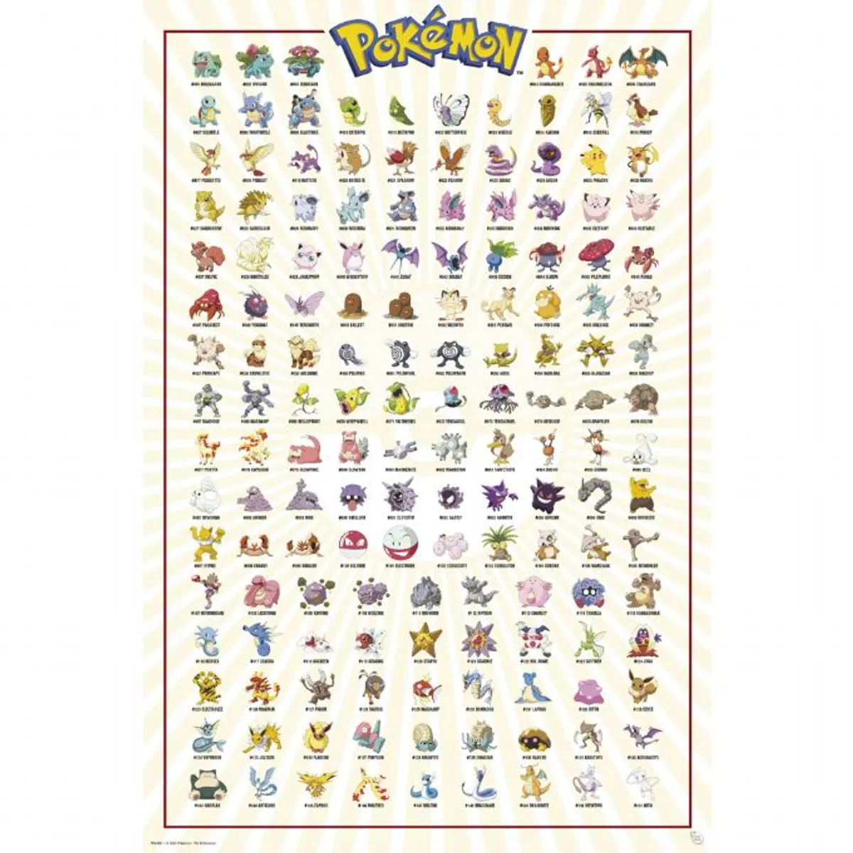 Pokemon Plakat 91,5x61 cm