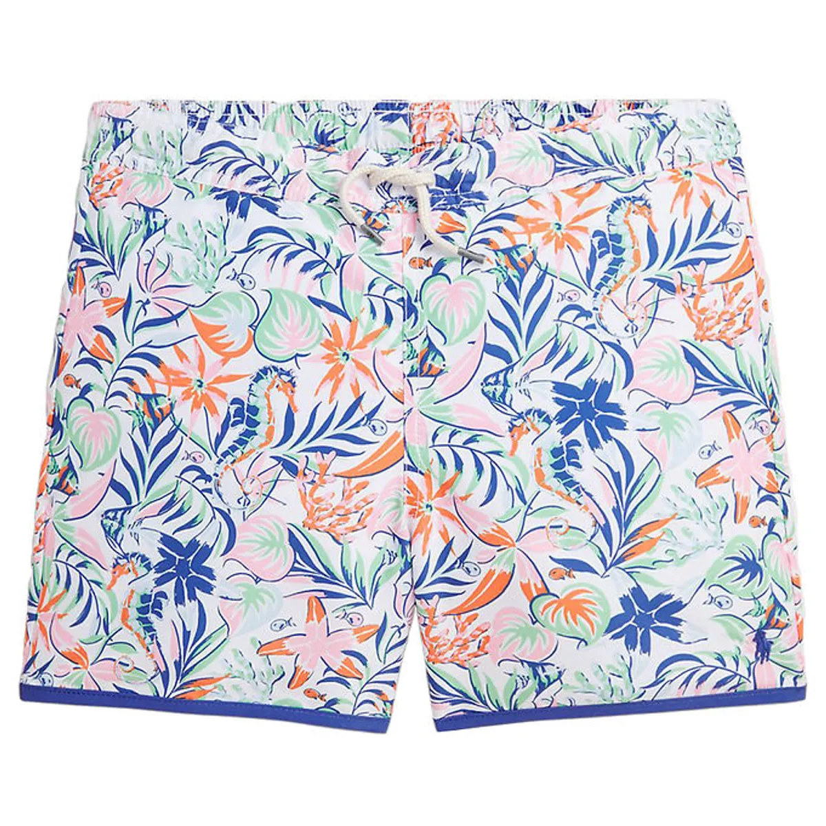 Polo Ralph Lauren Badeshorts - Briggs - Hvid m. Blå/Grøn/Orange/