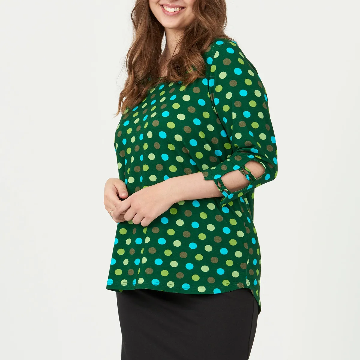 Pont Neuf - Bluse - Pnmelly - Bottle Green - S/40