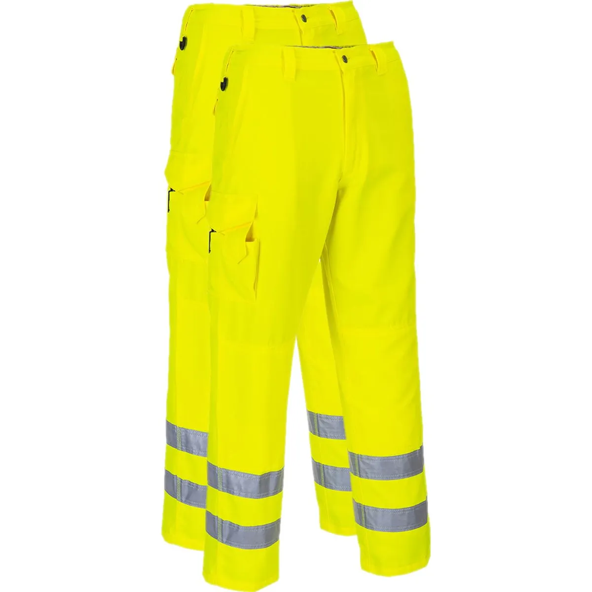 Portwest E046 Hi-vis bukser m/lårlomme 2XL Gul