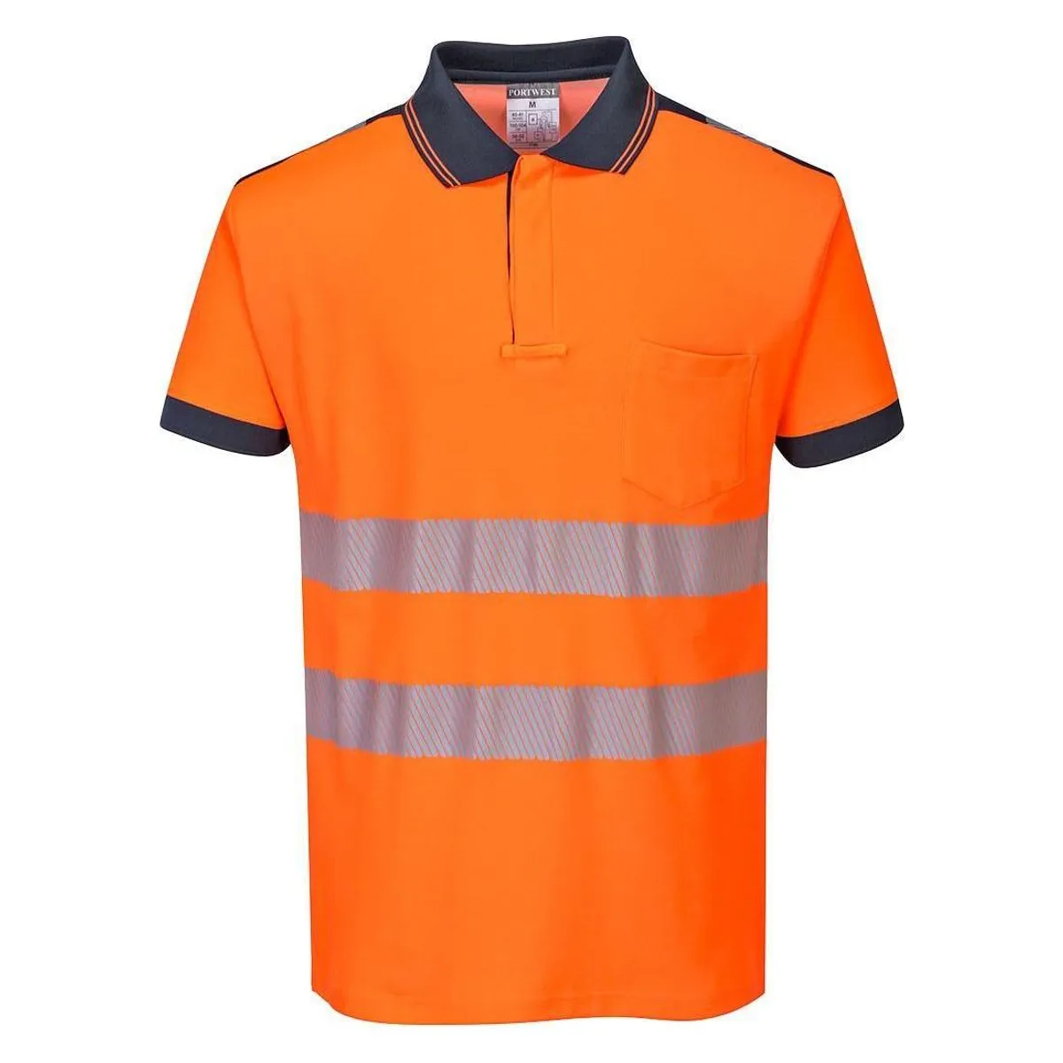 Portwest PW3 Hi-vis bomulds comfort Poloshirts T180