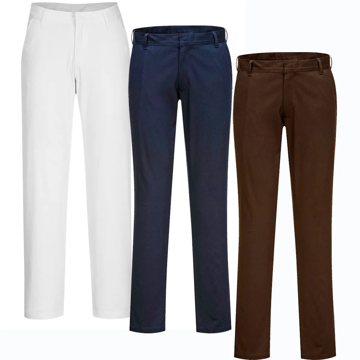 Portwest S235 Slim Chino bukser til kvinder 34 Sort