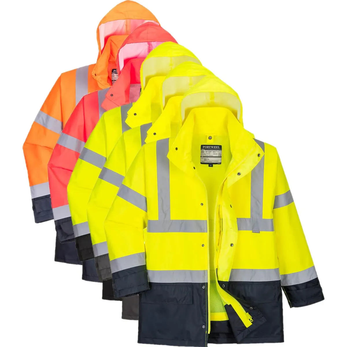 Portwest S768 Hi-Vis Executive 5-i-1 Jakke M Rød/Navy