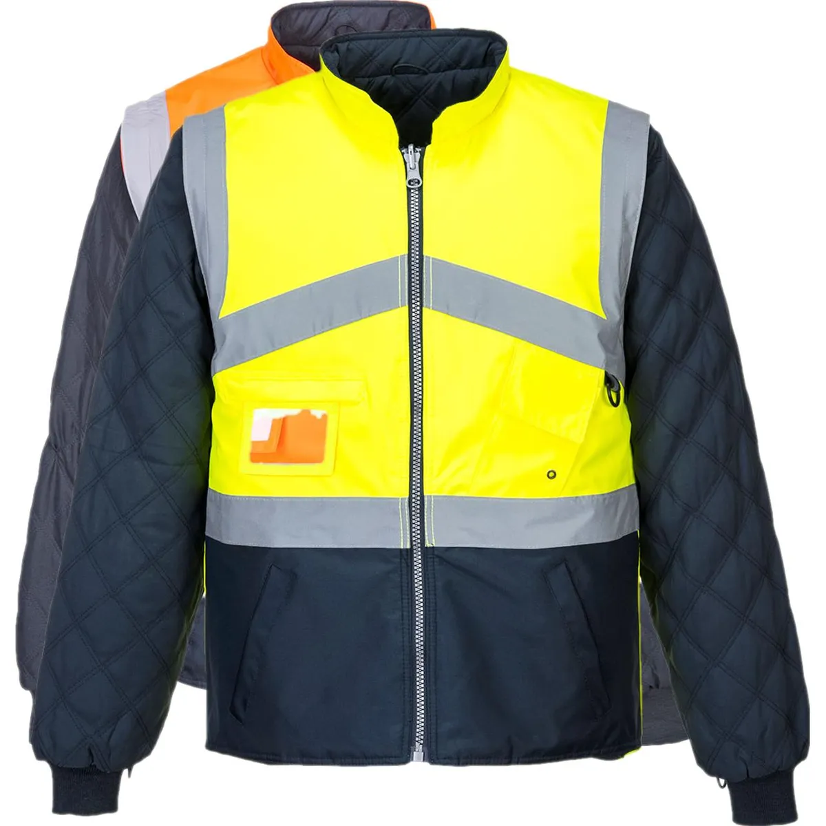 Portwest S769 Hi-Vis 2 Farvet Jakke - Vendbar 2XL Orange/Navy