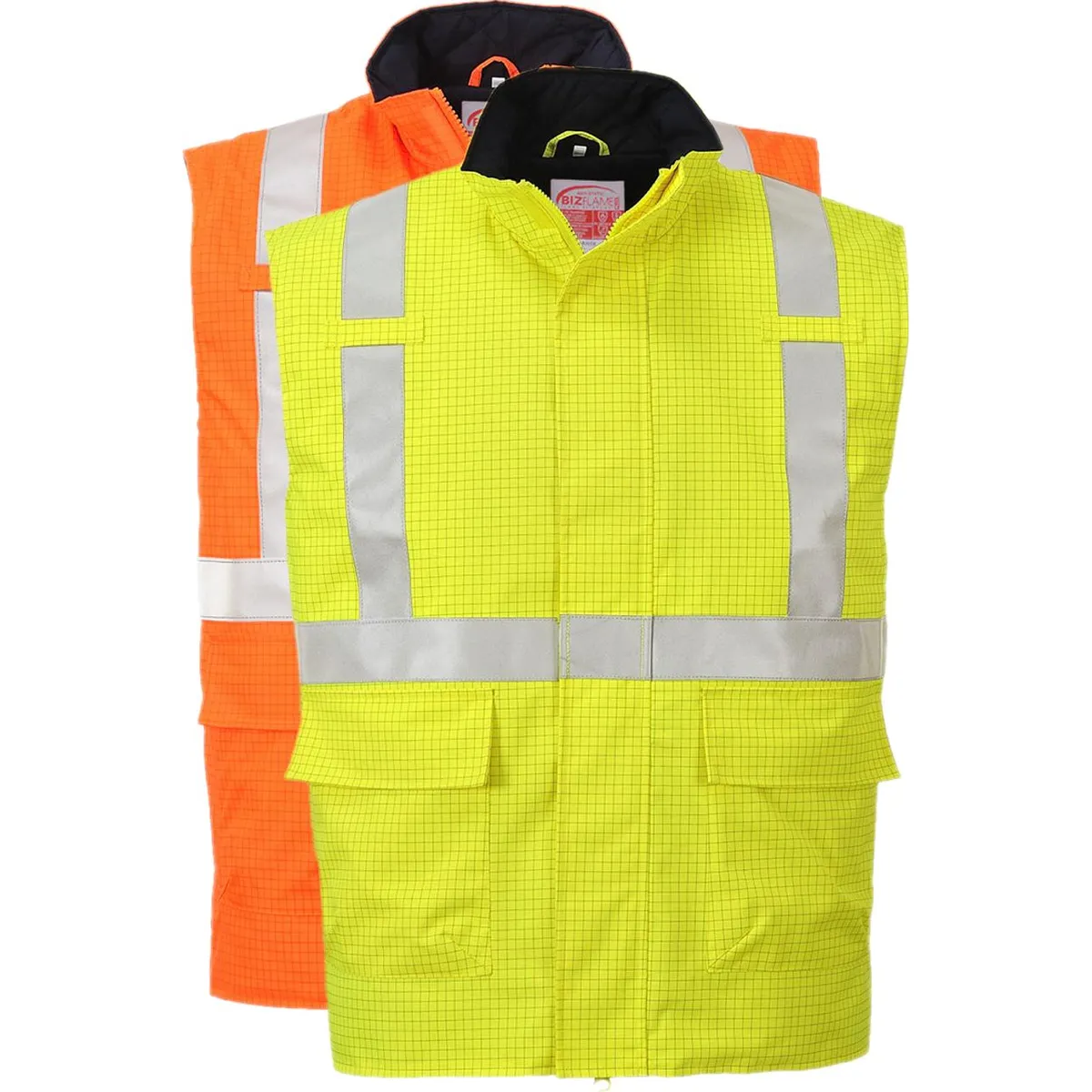 Portwest S776 Bizflame Regn Hi-Vis Anti-Statisk FR Bodywarmer 3XL Orange