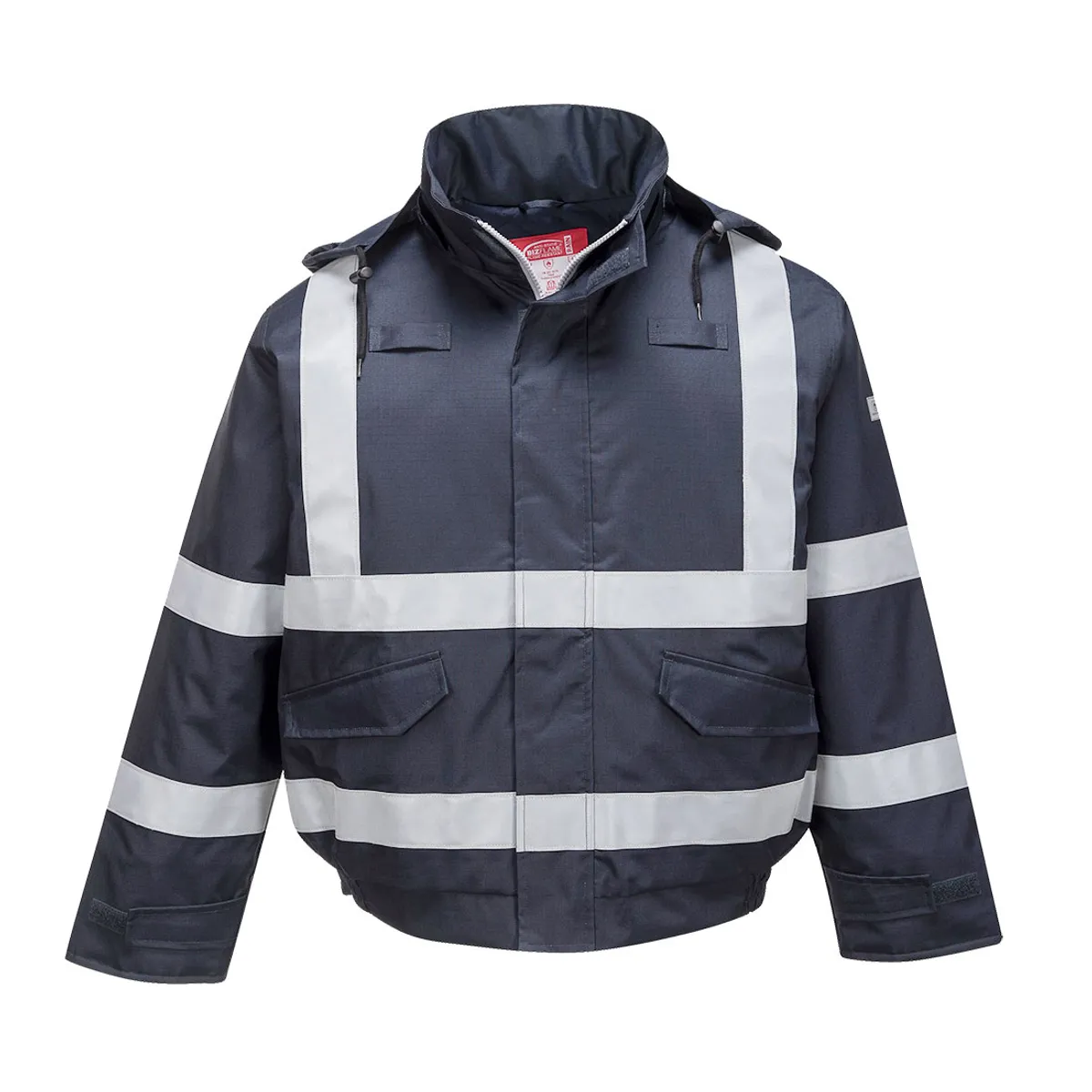 Portwest S783 Bizflame Multi-norm Bomber Regnjakke 2XL Navy