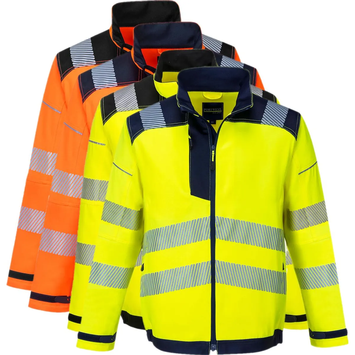 Portwest T500 PW3 HiVis Arbejdsjakke 2XL Gul/Navy