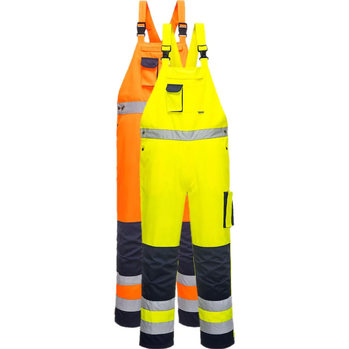 Portwest TX52 Dijon Hi-Vis Overall M Orange/Navy