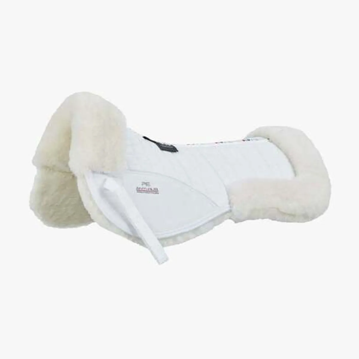 Premier Equine Merino Lammeskinds sadelpad - Hvid/hvid merino