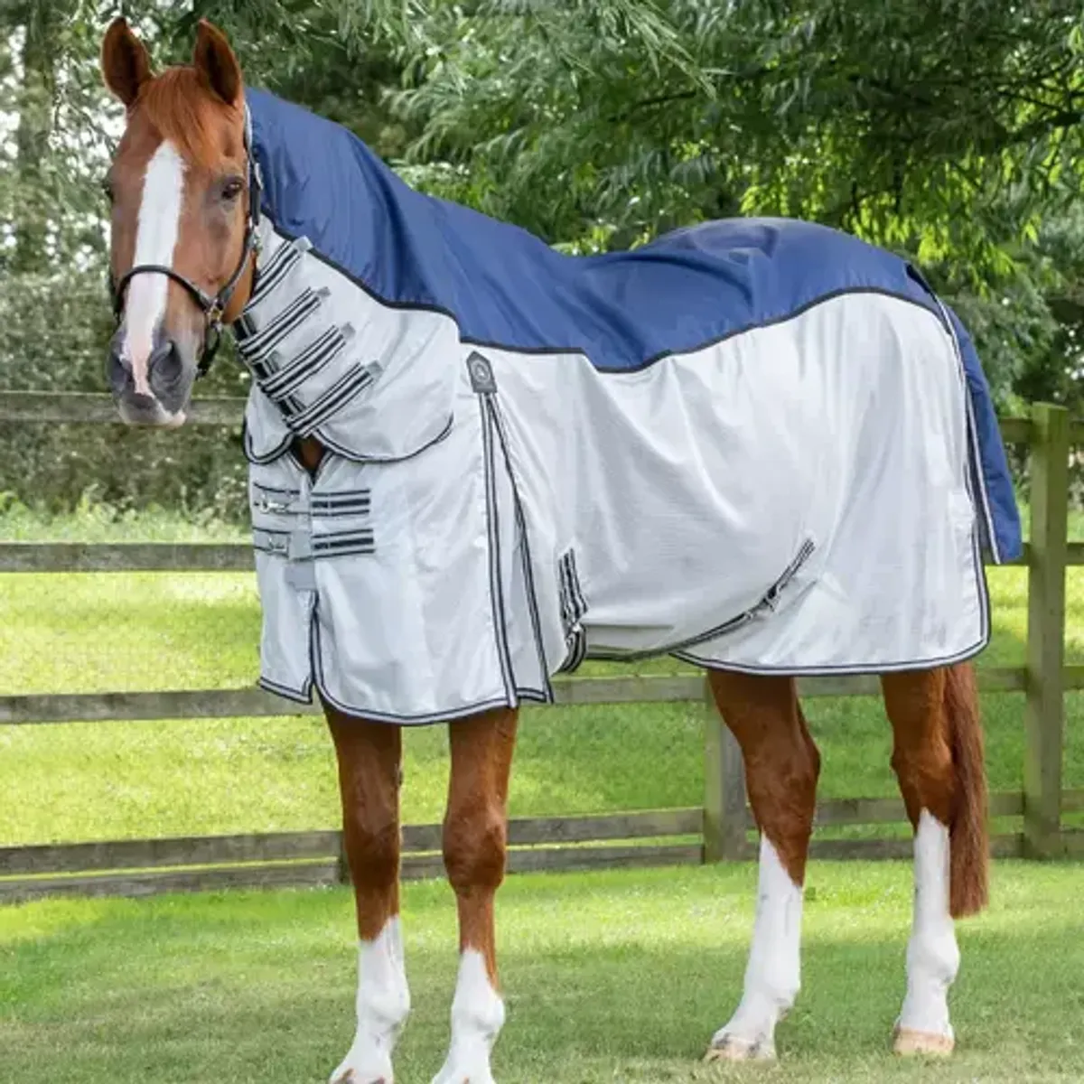 Premier Equine ShowerTex insektdækken - Navy - 6,9" (155cm)