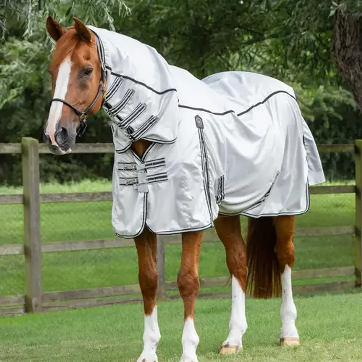 Premier Equine ShowerTex insektdækken - Sølvgrå - 6,3" (140cm)