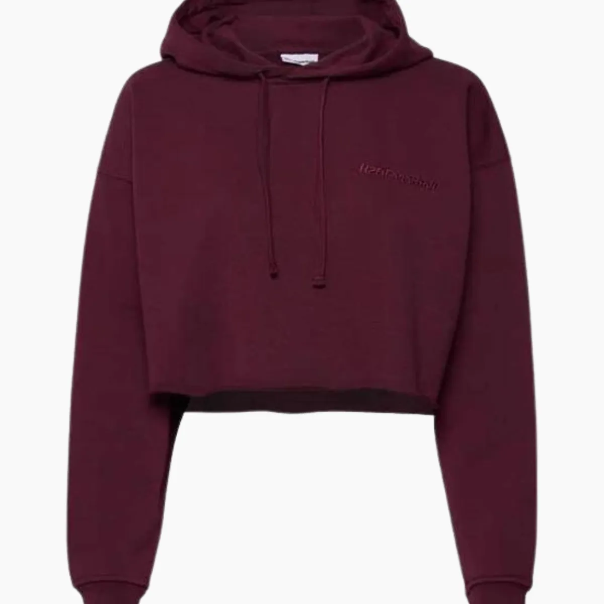 Pro Cropped Sweat Hoodie - Plum Wine - H2O Fagerholt - Bordeaux XS