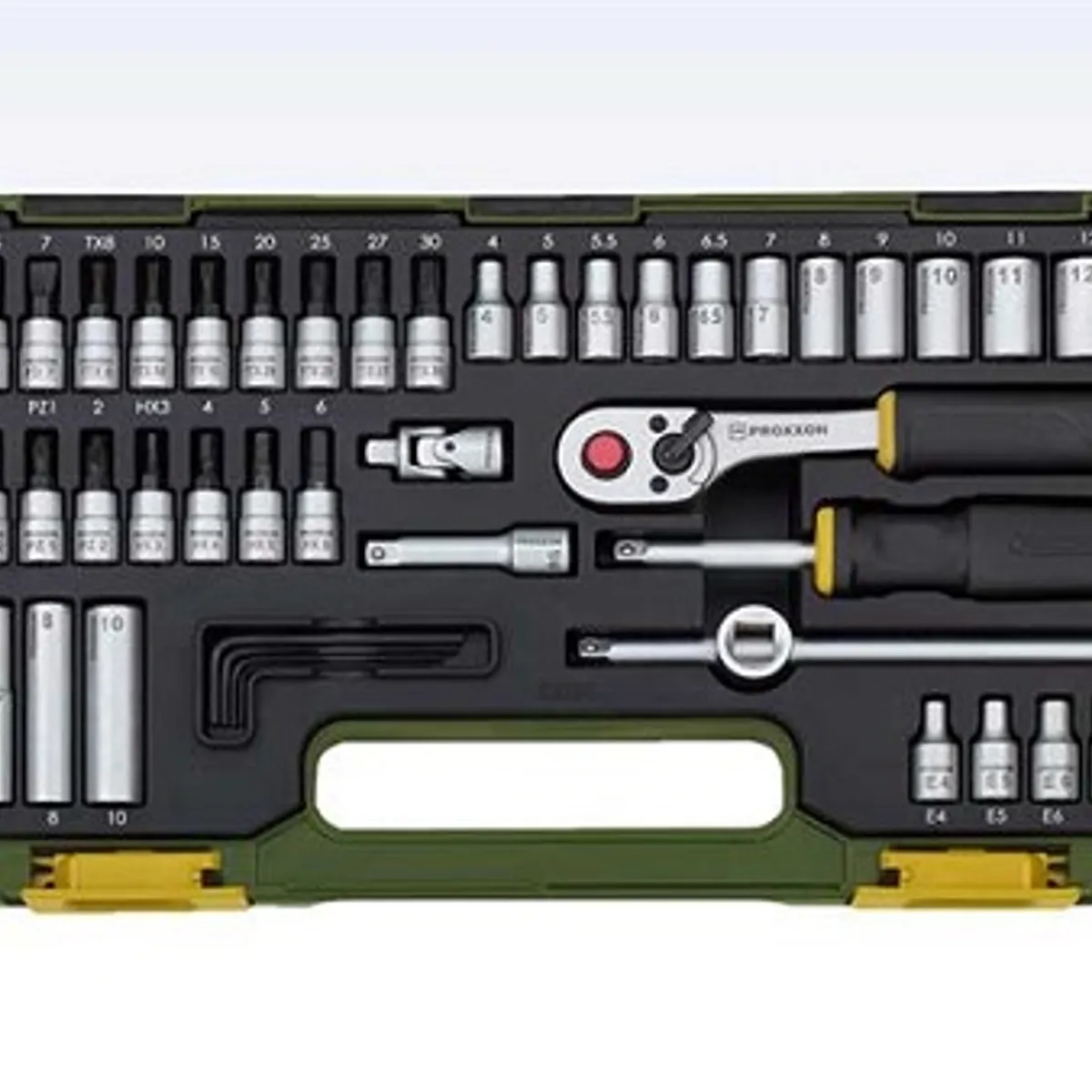 PROXXON Finmek.sæt m/knip.skr. 1/4" 49 dele
