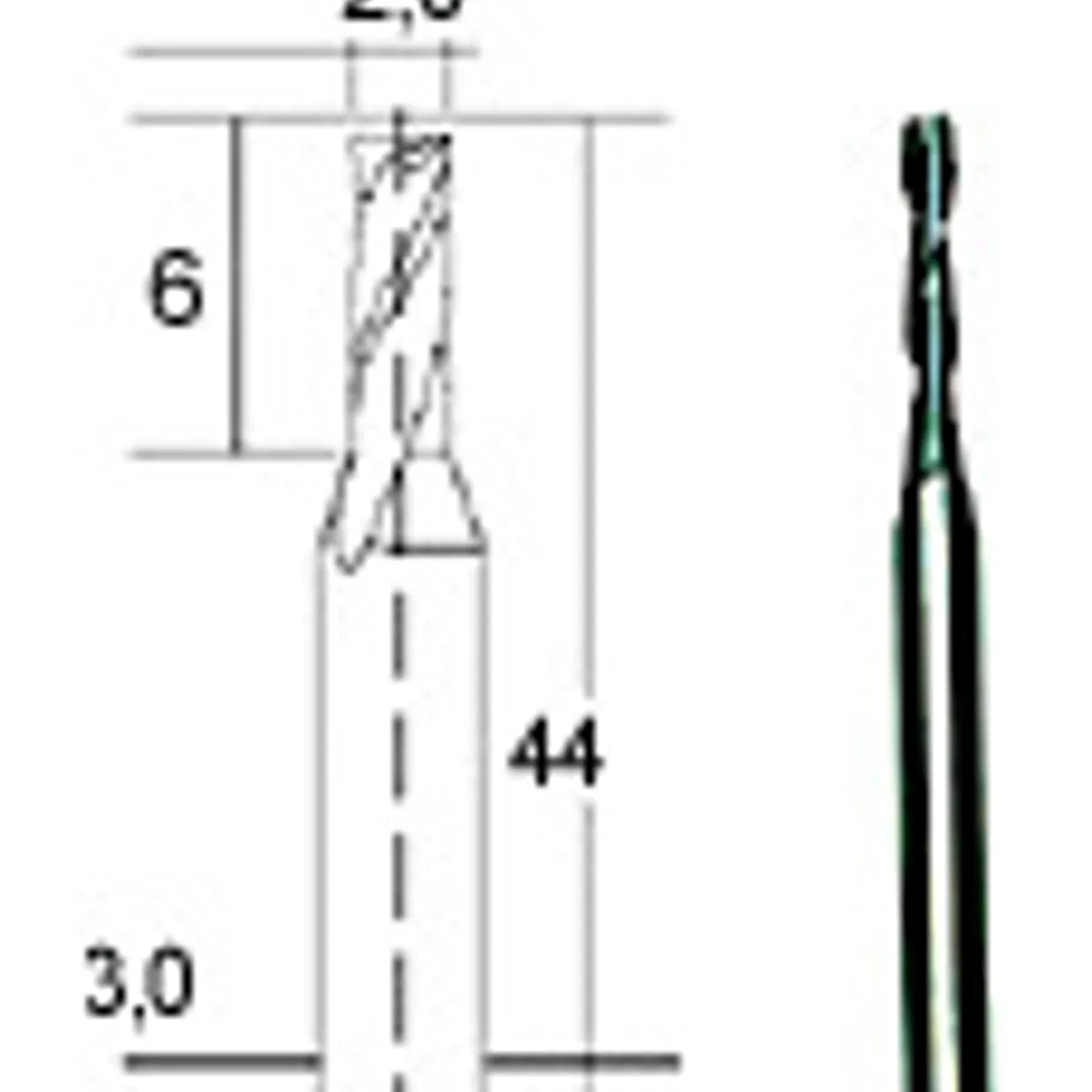 Proxxon Hårdmetal multifræser 2 mm