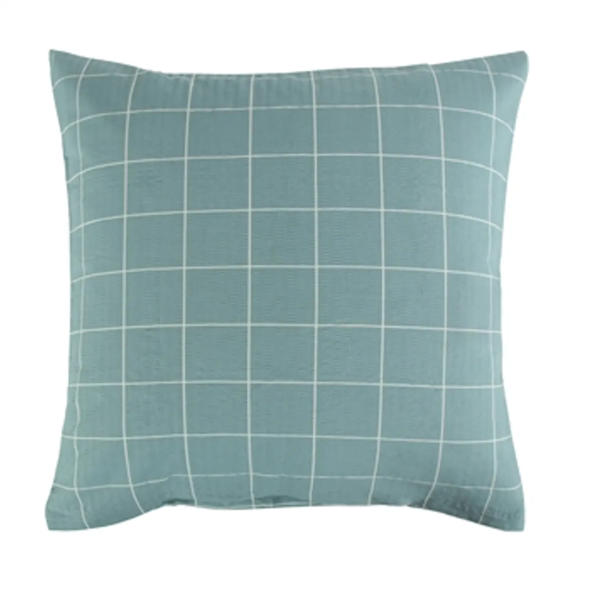 Pudebetræk 60x63 cm - Dusty Green Check - Grøn - Bæk og bølge