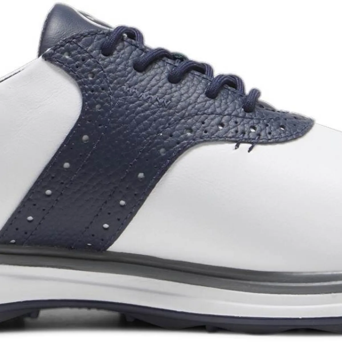 Puma Avant Vandtætte Herre Golfsko Uden Spikes - Puma White/Deep Navy/Speed Blue - Str. 41 Normal