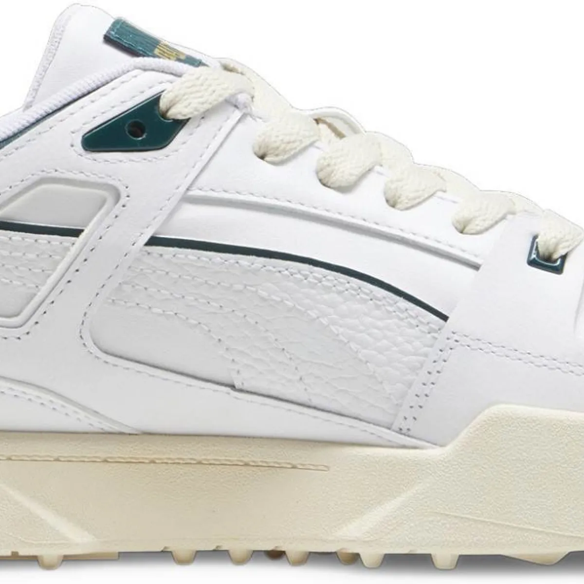 Puma Slipstream G Vandtætte Golfsko Uden Spikes - Puma White/Varsity Green - Str. 45 Normal