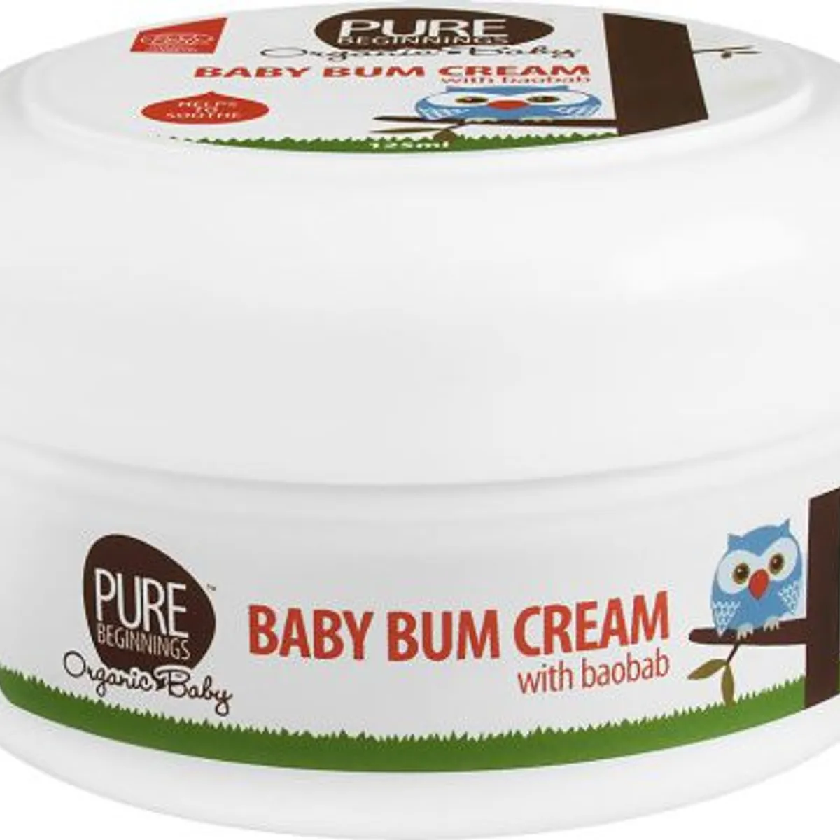 Pure Beginnings Creme Til Bundpleje Med Baobab-Ekstrakt, 125 Ml