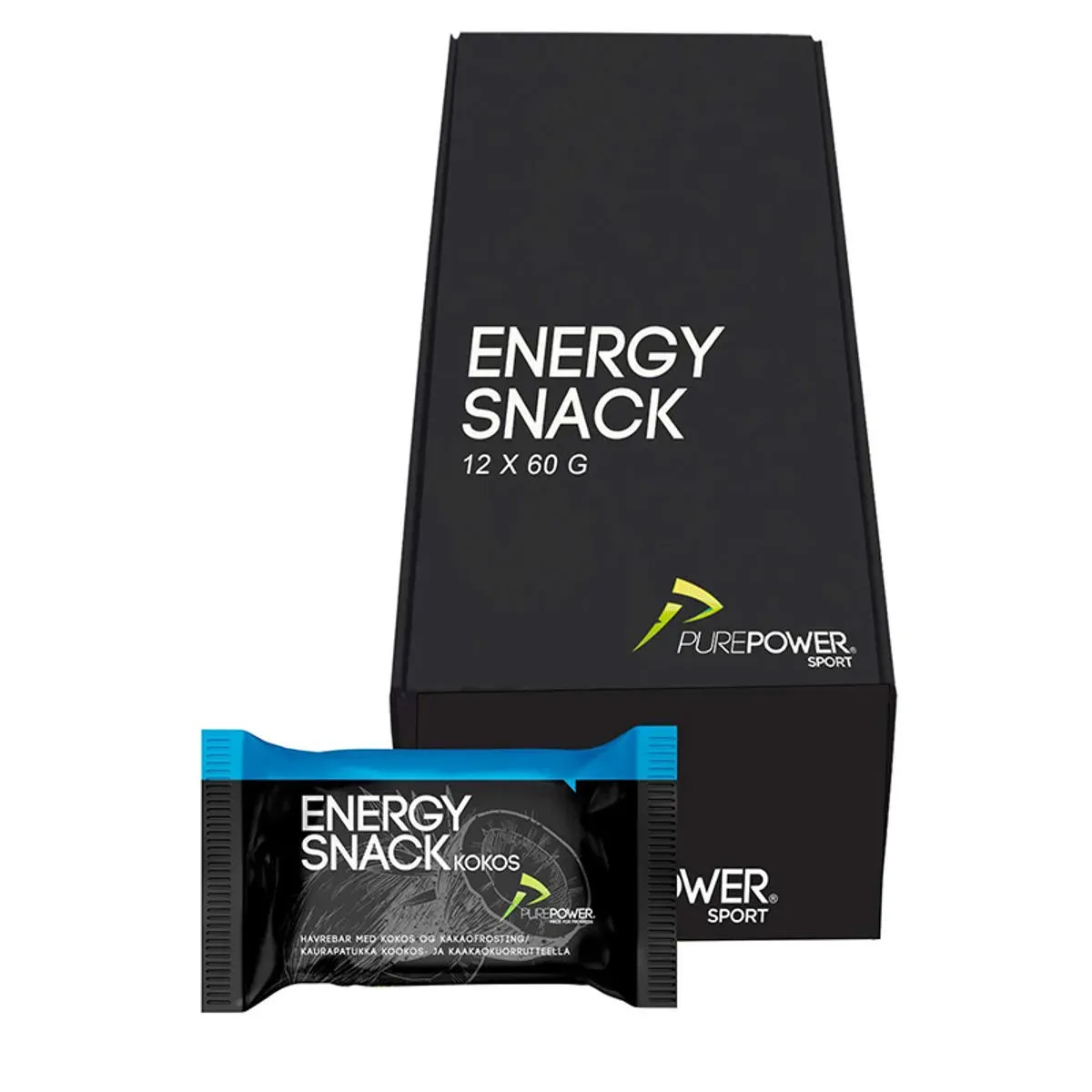 Purepower - Energy bar Kokos - med chokoladeovertræk