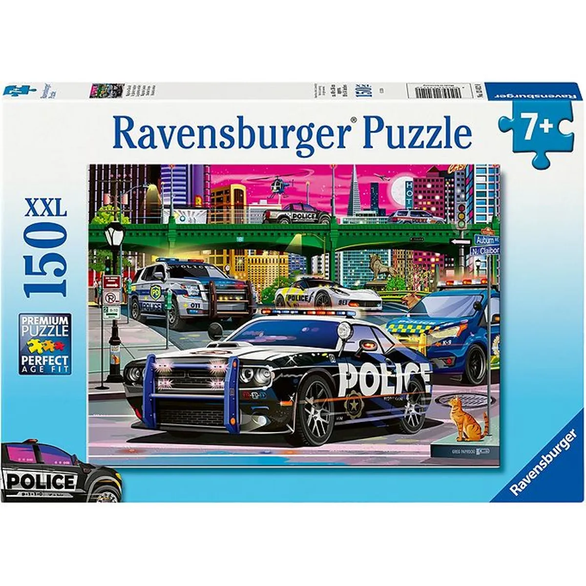 Ravensburger Puslespil - 150 Brikker - Police On Patrol