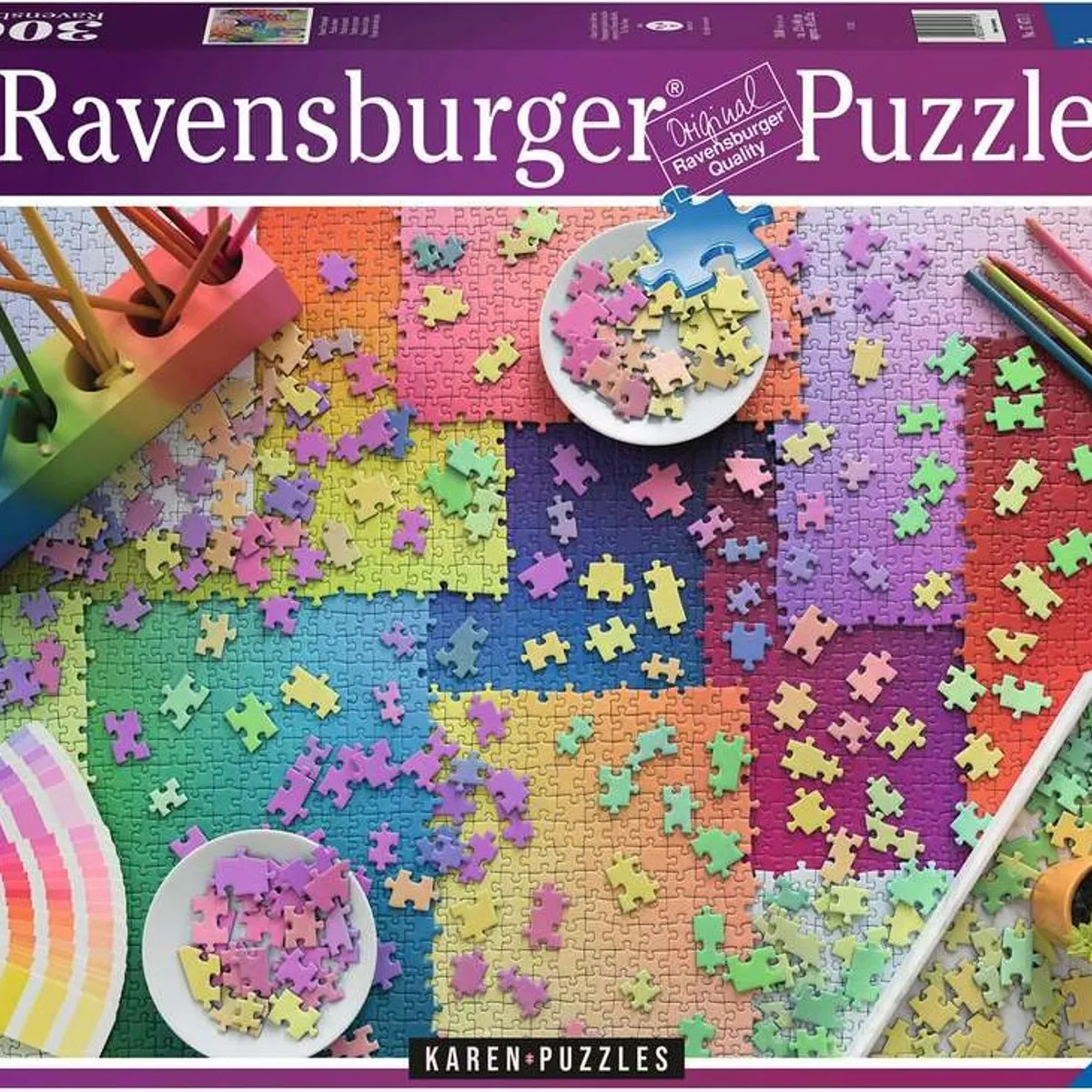 Ravensburger Puslespil - 3000 Brikker - Puzzles On Puzzles