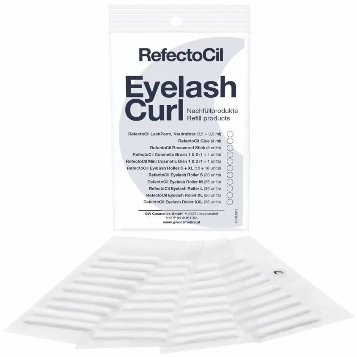 RefectoCil Eyelash Curl Refill Rollers 36 Pieces - L