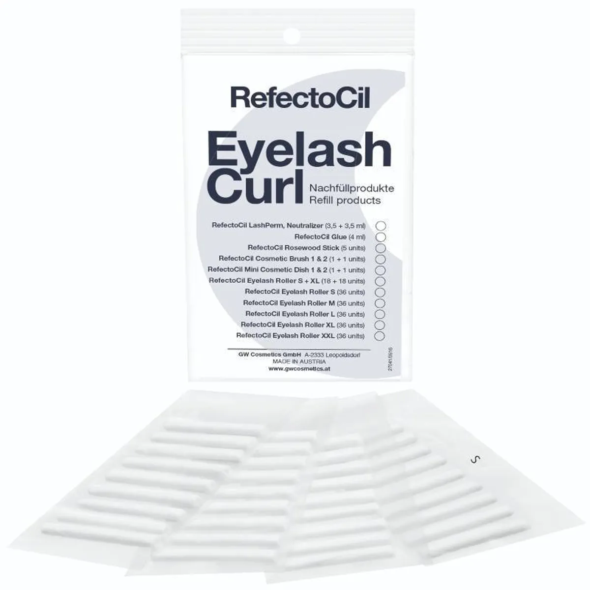 RefectoCil Eyelash Curl Refill Rollers 36 Pieces - S