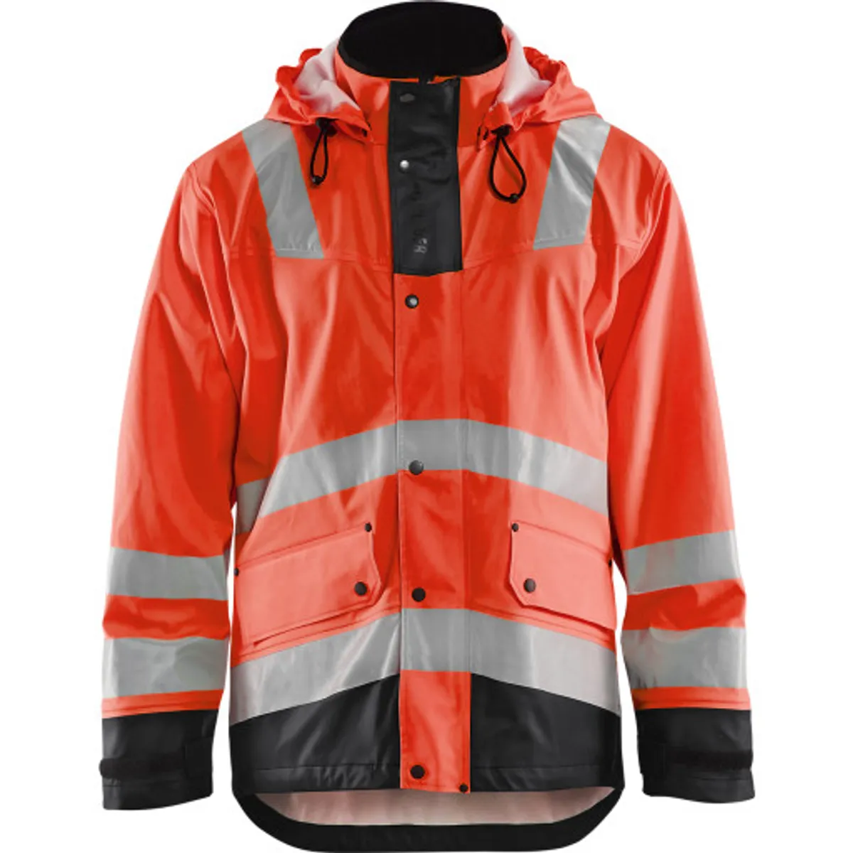 REGNJAKKE LEVEL 2 HIGH VIS RØD