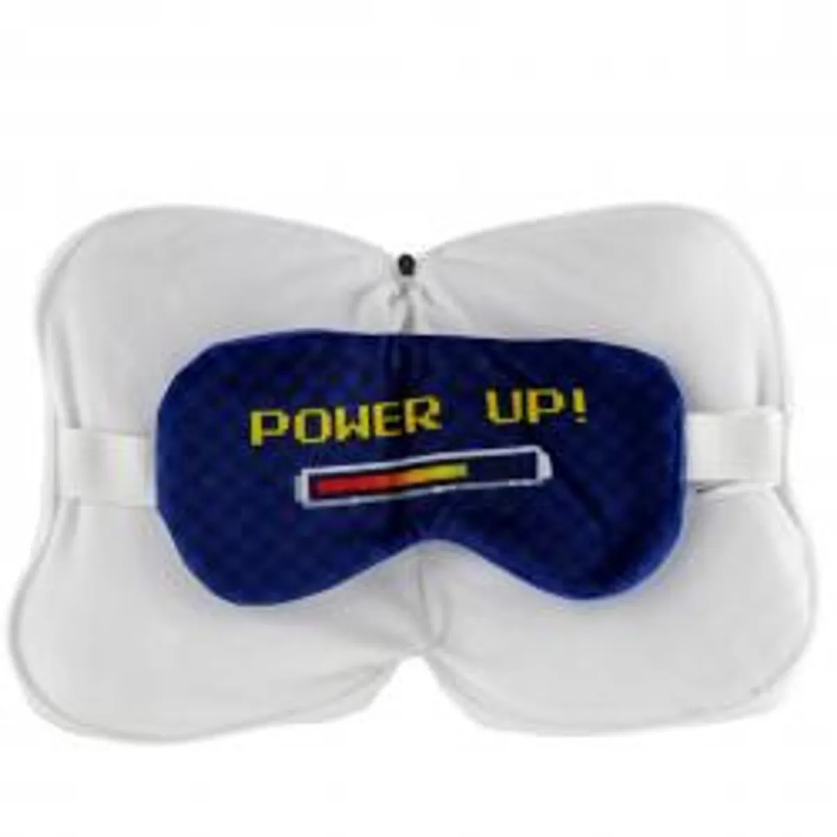 Relaxeazzz Game Over Shaped Plush Travel Pillow & Eye Mask - Nakkepude