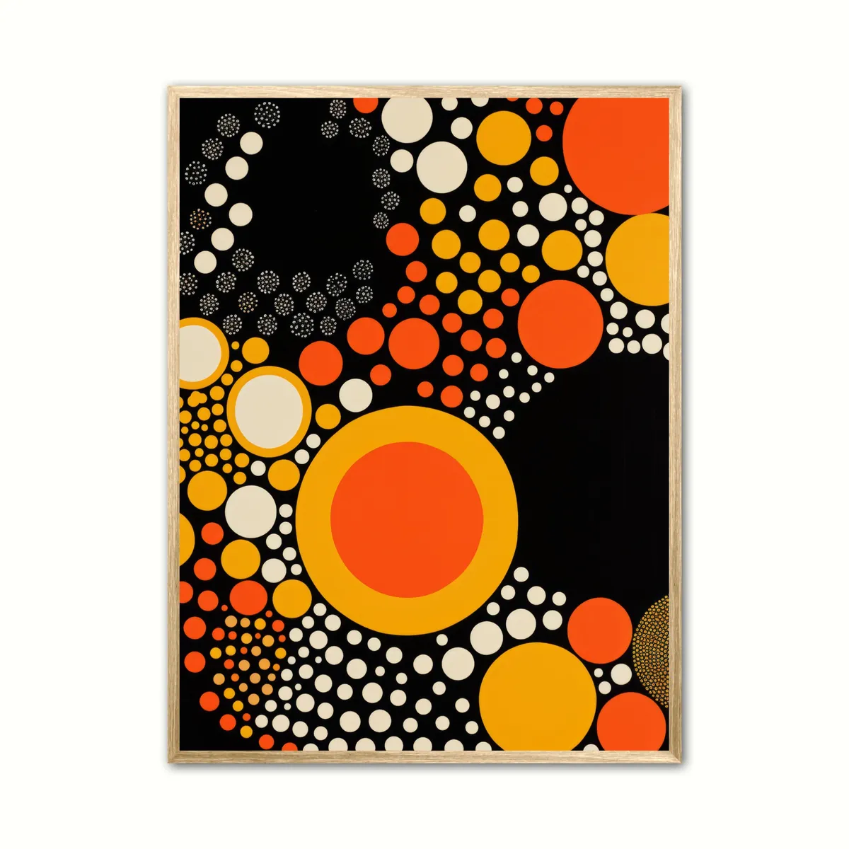 Retro Dots Delight plakat 50 x 70 cm (B2)