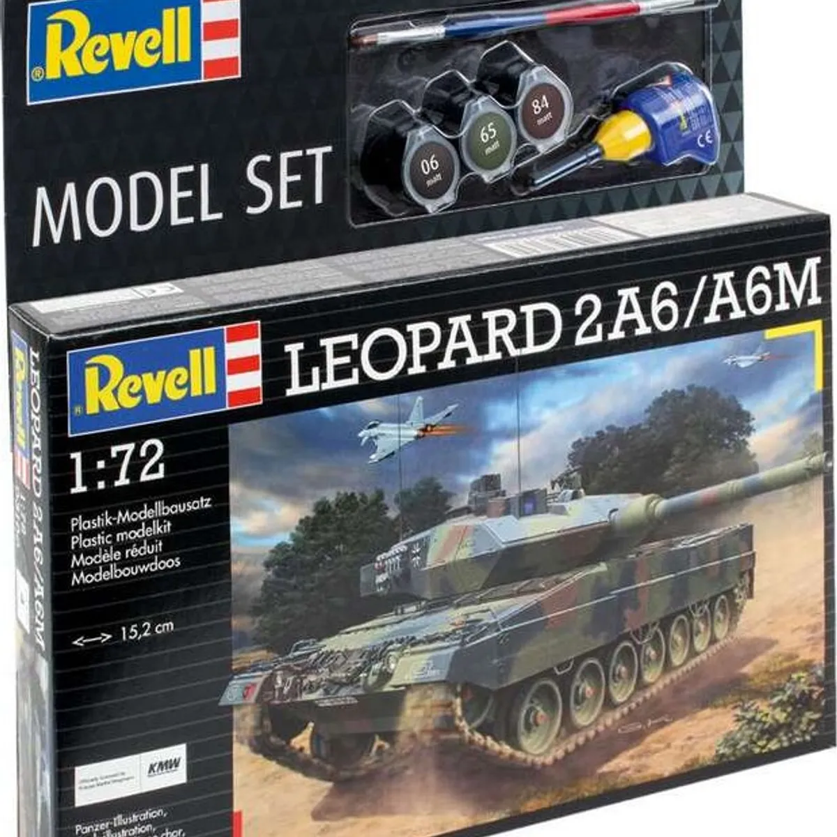 Revell - Leopard 2a6/a6m Kampvogn Byggesæt - 1:72 - 63180