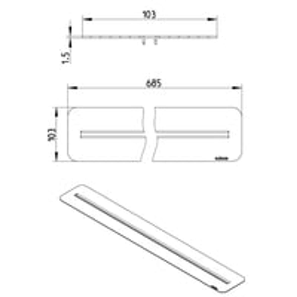 Rist Line Copenhagen vinyl 700, rist, 103 X 685 mm