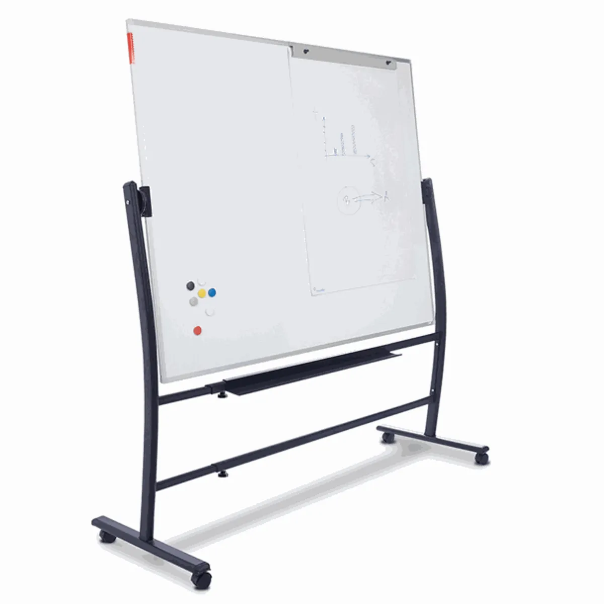 Rocada 360º dobbeltsidet mobil whiteboard