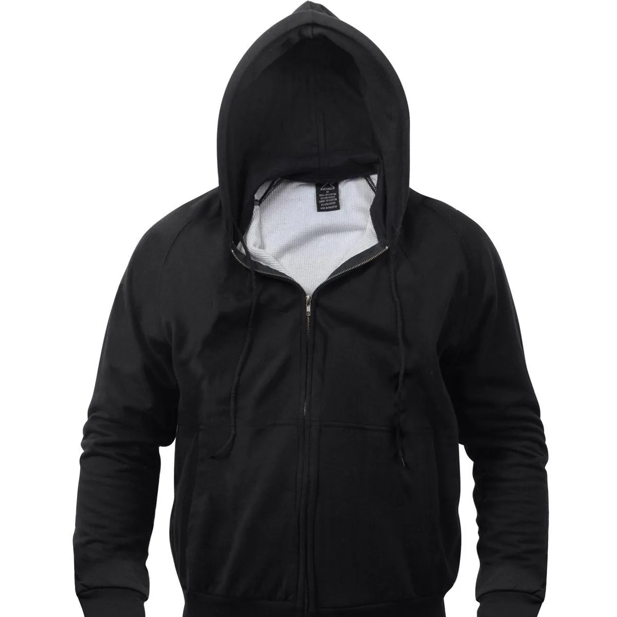 Rothco Hoodie m. Termofoer & Lynlås Sort