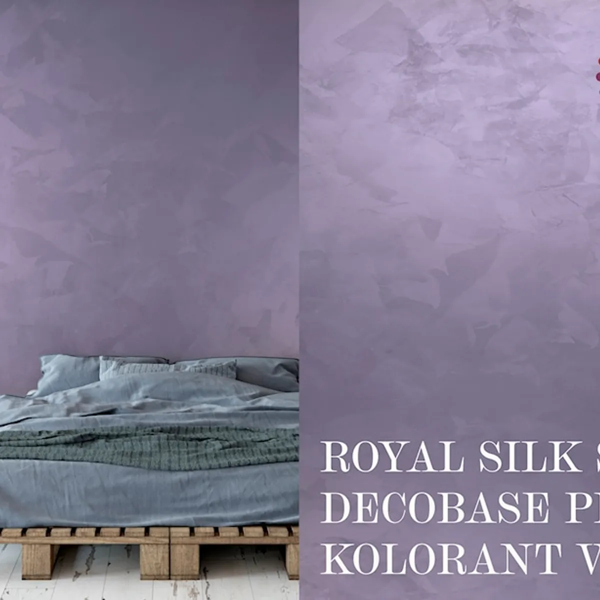 Royal Silk Silverbase + Decobase Rose + Kolorant Violet