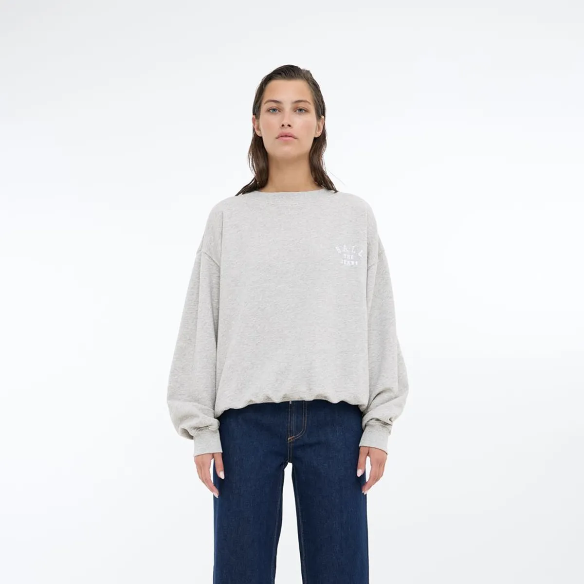 Savona Crewneck gråmeleret - Gråmeleret, L