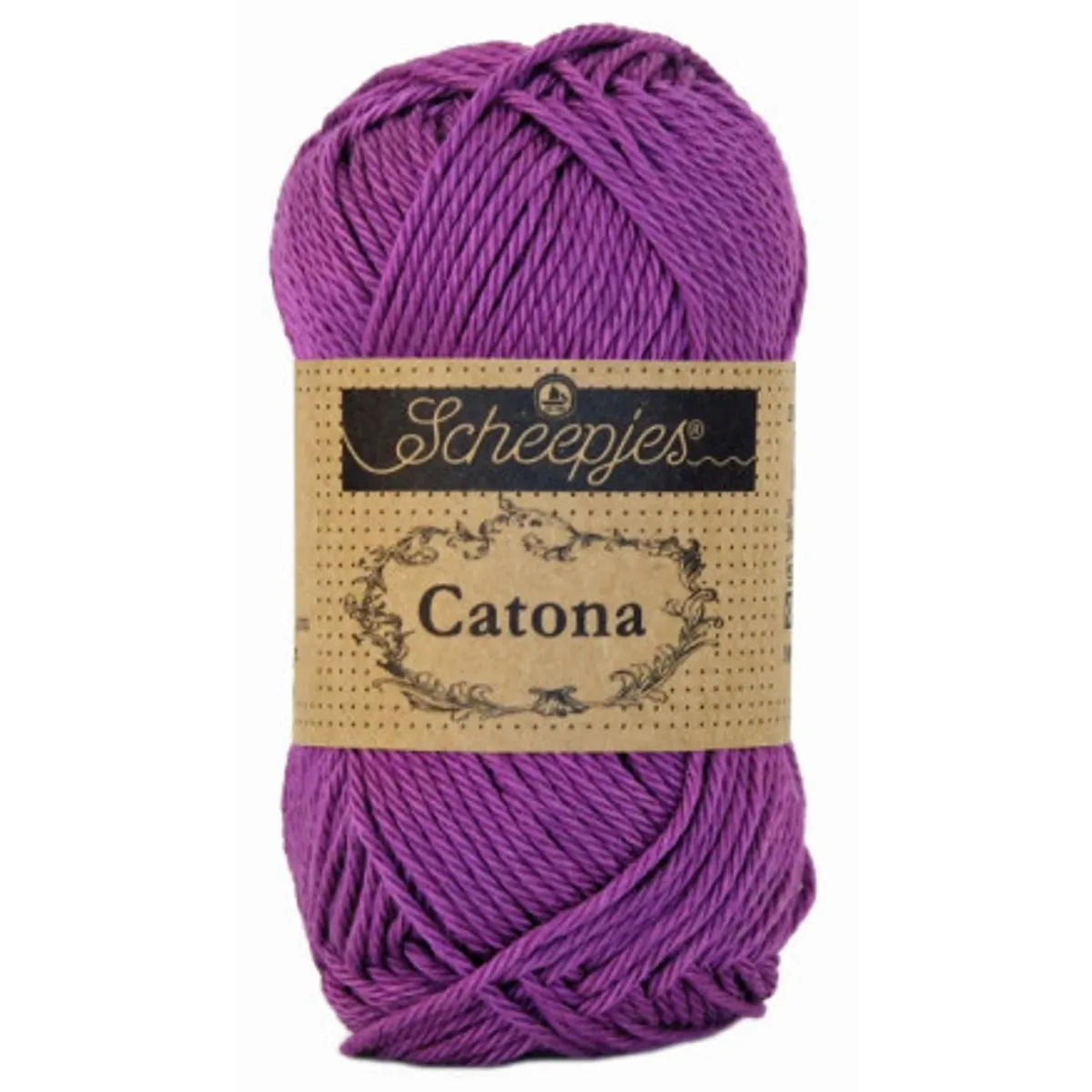 Scheepjes Catona Garn Unicolor 282 Ultra Violet