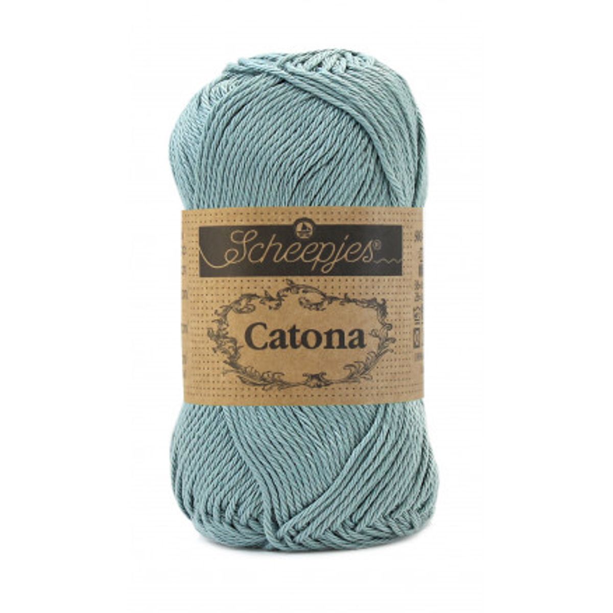 Scheepjes Catona Garn Unicolor 528 Silver Blue